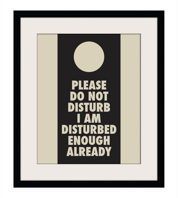 Items similar to Instant Download Please Do Not Disturb Poster, Wall ...