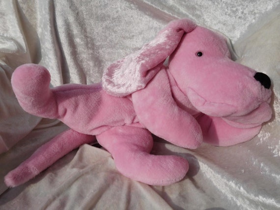 pink puppy stuffed animal