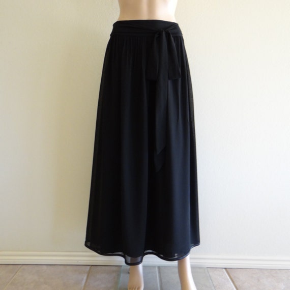 Black Long Skirt. Black Maxi Skirt