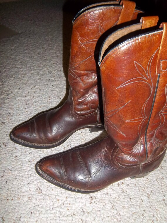 Old School Vintage ACME Western Cowboy Boots 8 D Mens shoes
