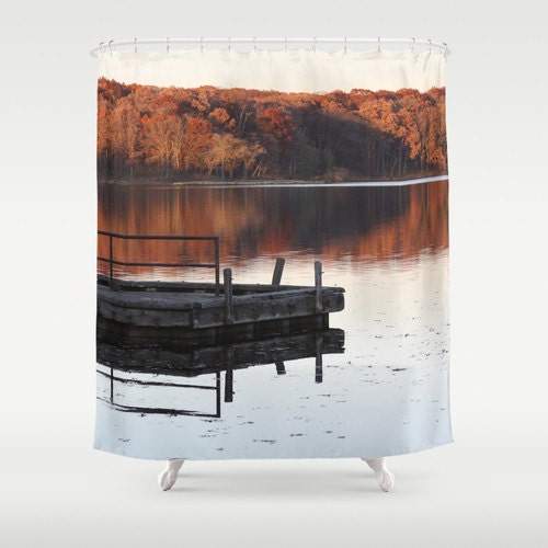 Shower Curtain Lake House Decor Rustic Shower by CallaAndClover