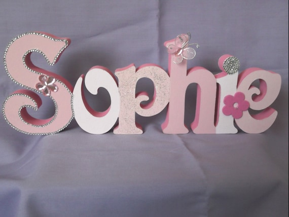 Wooden Name or Letters Sophie. Personalised free by CraftyCavern