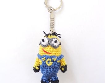 minion soft toy keychain