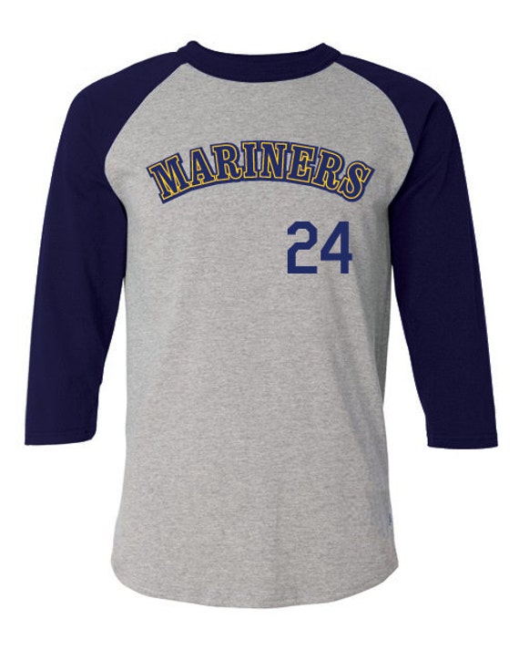 Seattle Mariners Style Throwback Raglan by ArkaySports on Etsy