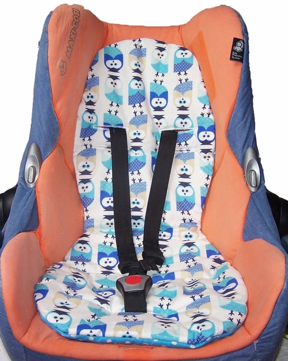 Seat liner shoulder pads & crotch cover for baby car seat