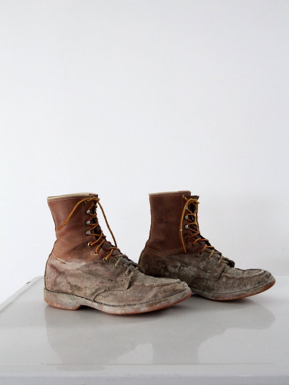mens vintage lace up boots