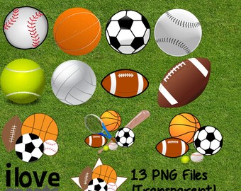 Sports clip art | Etsy