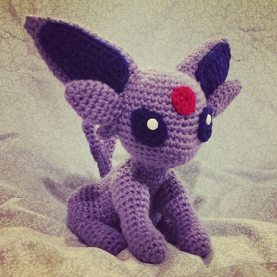 Items similar to Espeon Crochet Pokemon Amigurumi on Etsy