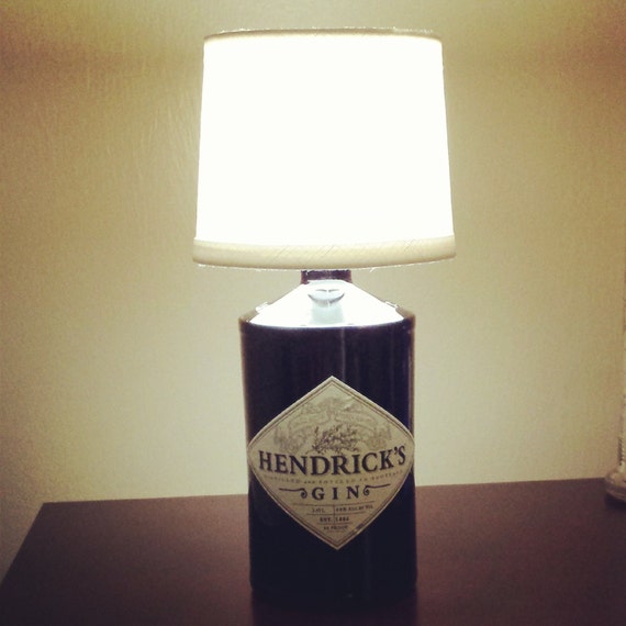 Items similar to Handmade Hendrick's Gin Liquor Lamp (220 volt) on Etsy