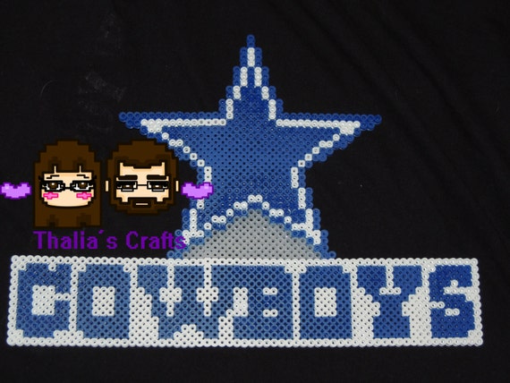 Items similar to Dallas Cowboys Perler bead art on Etsy