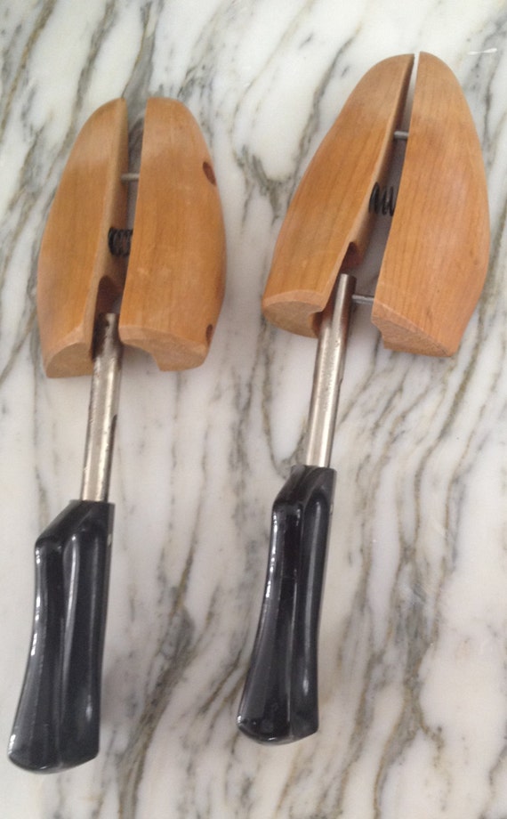 Vintage Wooden Shoe Horns by LaCroisette on Etsy