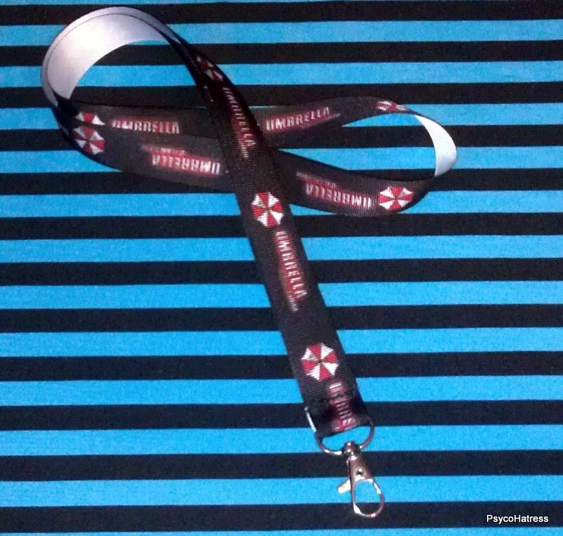 Umbrella Corp Ribbon Lanyard by PsycoHatress on Etsy