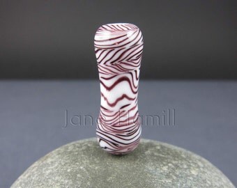 Lampwork bead, "Soundwaves" art glass pendant or focal, FHFteam Y3, gbuk, SRA