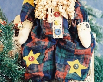 Cloth Doll E-Patterns - 19in Folk Art Christmas Santa