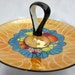 Lemon Plate Noritake Art Deco Handle Lusterware Trinket Ring Dish Fruit Marigold Hand Painted Candy Bon Bon