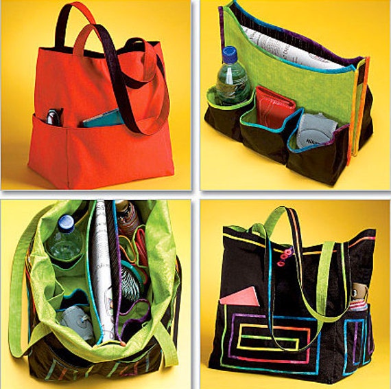 TOTE BAG Sewing Pattern Bags & Purse Organizer Nancy Zieman