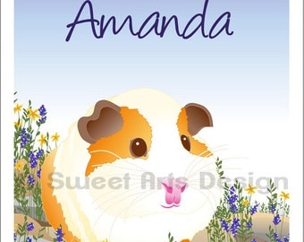 Guinea Pig - Wall Print (or) Greeting Cards