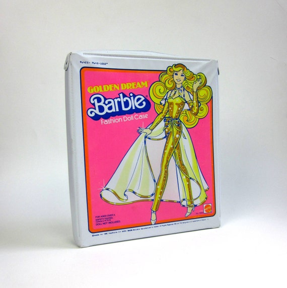 golden dream barbie fashion doll case