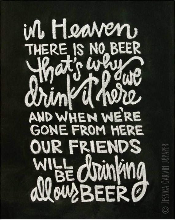 in heaven there is no beer iowa shirt