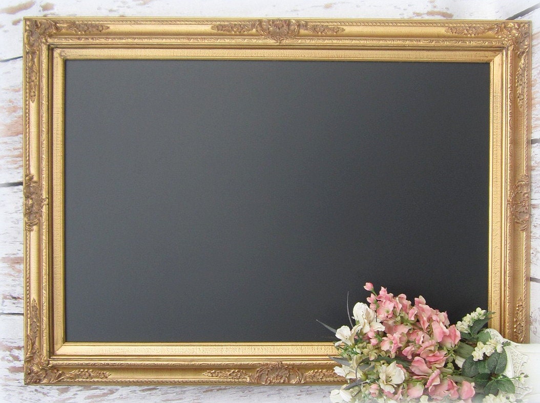 Large GOLD Framed CHALKBOARD For Sale Dining Room Decor