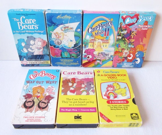 Vintage Care Bears and Cousins VHS Videos Lot of 7