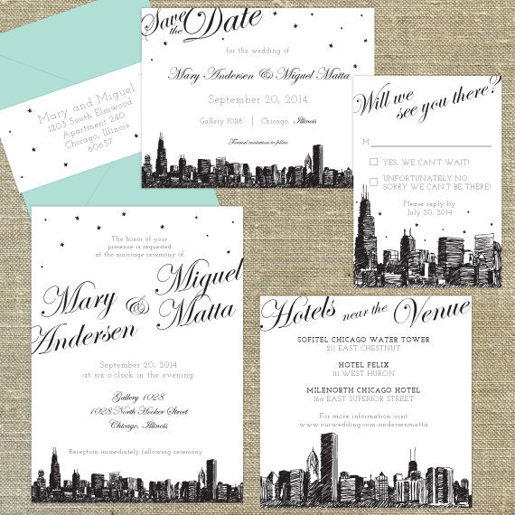 Chicago Wedding Invitations 4