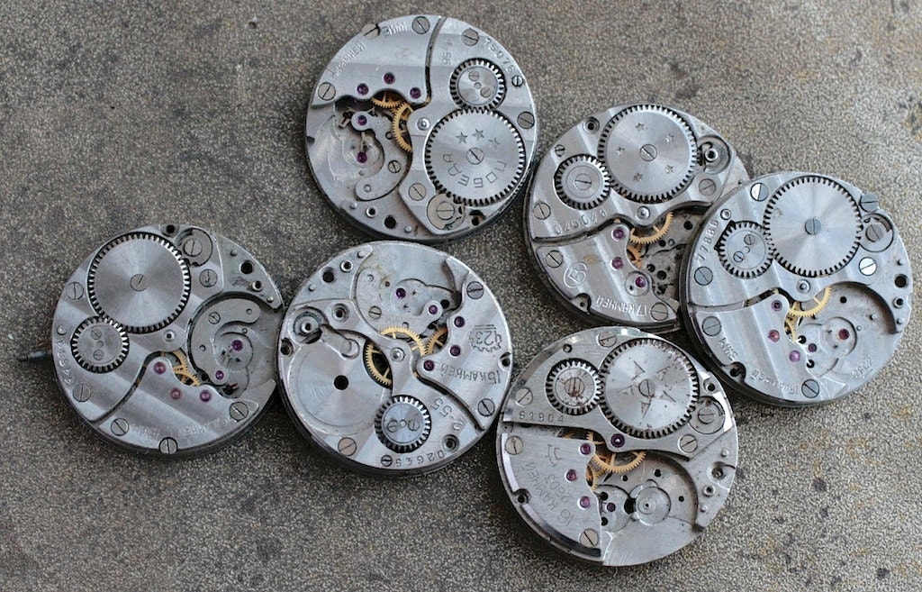 Vintage Watch Movements — set of 6 — D18 Haute Juice