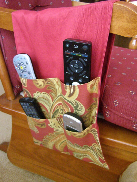 TV Remote Control Caddy Organizer 4 pocket by TheScrapBasket