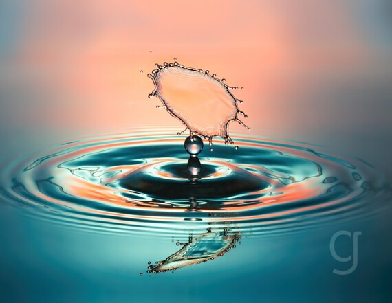 Liquid Sculpture Water Drop Collision Macro Speed Photography