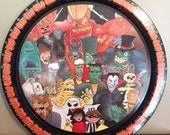 Classic Monsters Decorative Vintage Serving Plate Classic Monsters Decorative Vintage Serving Plate