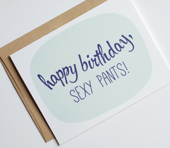 Funny Birthday Card Sexy Birthday Card Happy By Rowhouse14