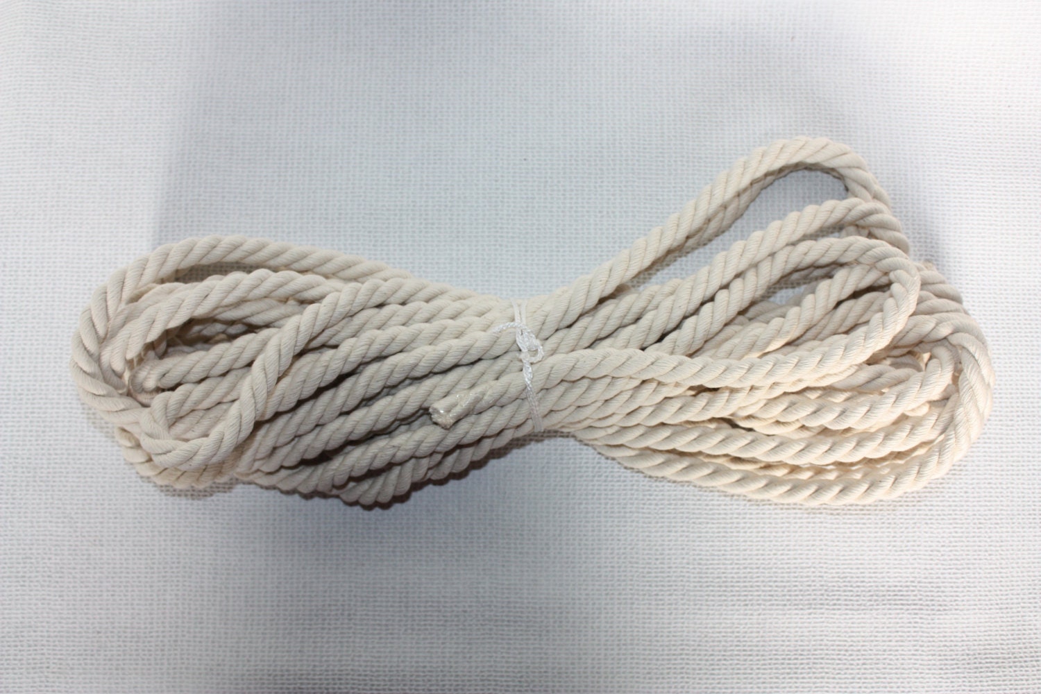 12 mm Cotton Rope by Yards Natural and Elegant by gbsupplies