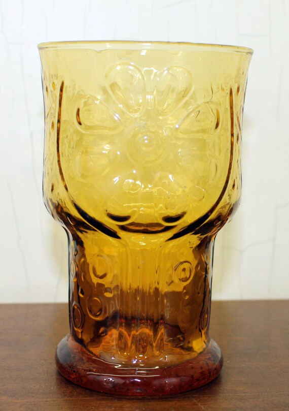 Vintage Libbey 'Country Garden' Amber Glass by LittleRedHenVINTAGE