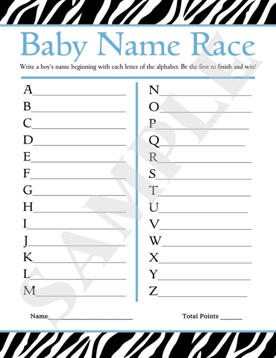 Items similar to Instant Download - Printable Baby Name ...