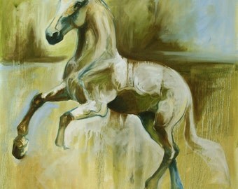 Balance - Original Oil Horse Painting