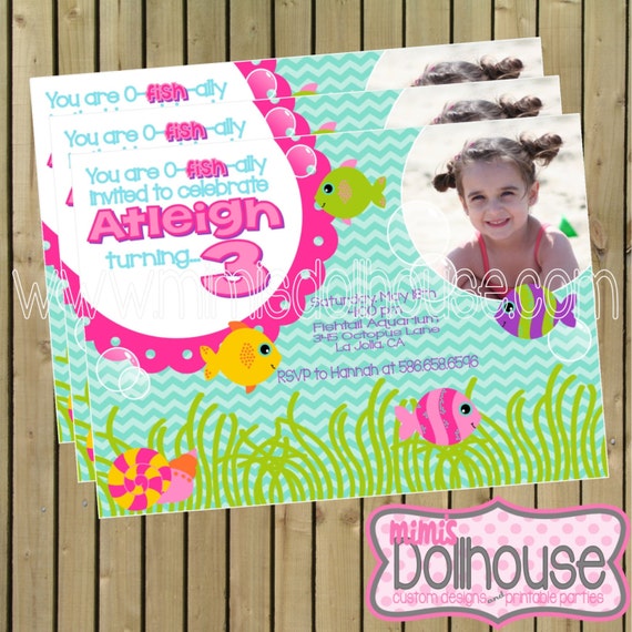 Under The Sea Invitation- Ocean Invitation- Sea Animals Birthday invitation PDF/JPEG Il_570xn