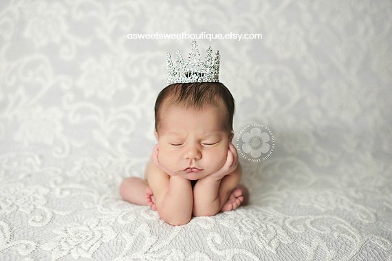 Crystal Crown Baby Girl Crown Newborn Photo Prop Newborn