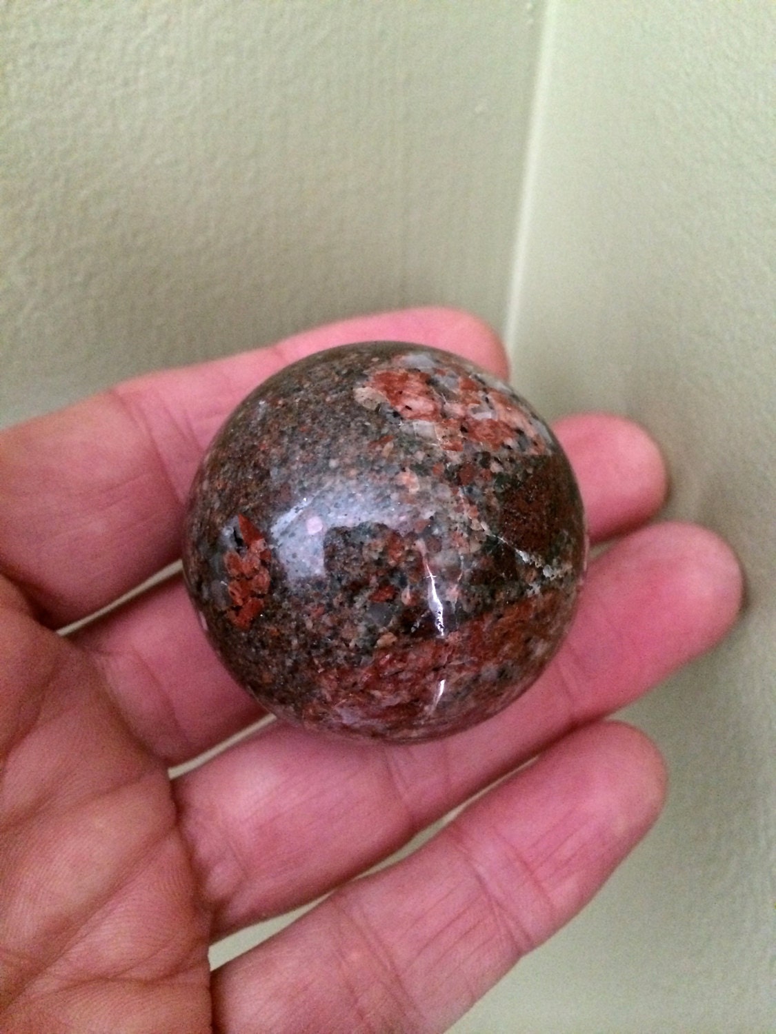 Cute Little Gowganda Tillite Stone Crystal Ball Sphere 1.7