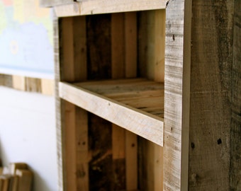 Reclaimed Pallet Wood Bookcase