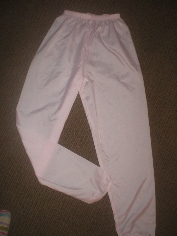 80s Pink Parachute Nylon Pants