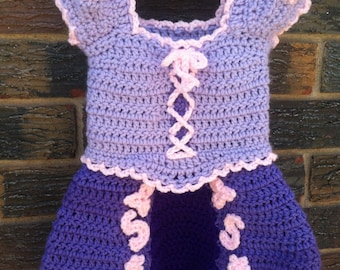 crochet rapunzel dress