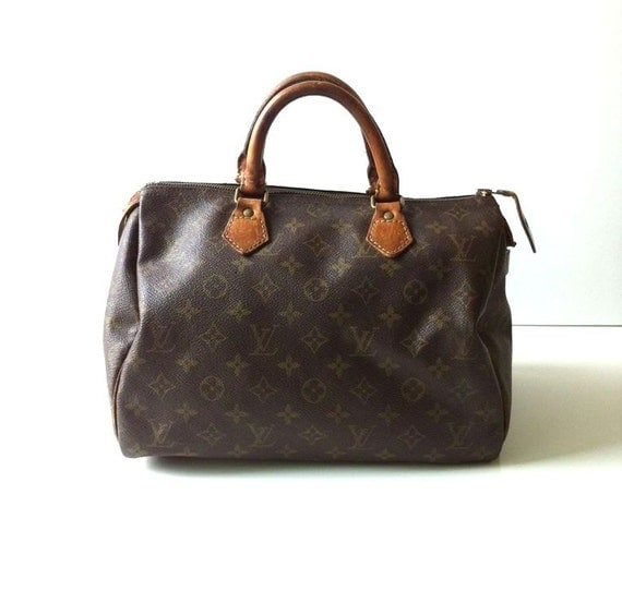 Vintage Authentic Louis Vuitton Speedy 30 Bag by topgens on Etsy
