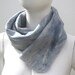 Wool Felted Scarf Man Woman Grey Navy White