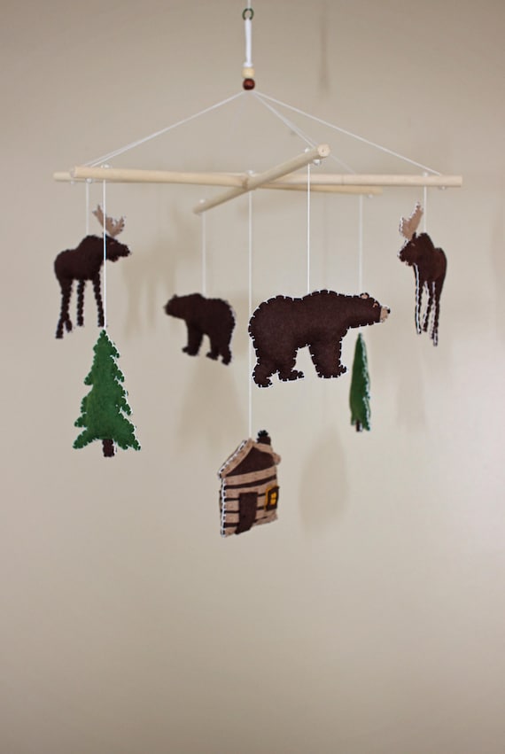 Forest Animals / Camping / Woodsy / Rustic Baby Mobile