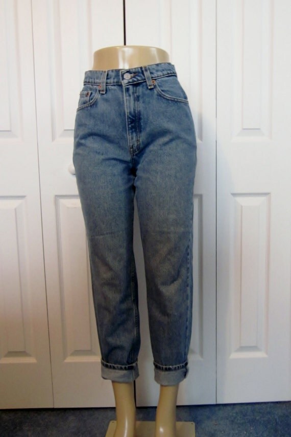 Vintage High Waisted Jeans Hipster Levi Slim Fit by GroovyGirlGarb
