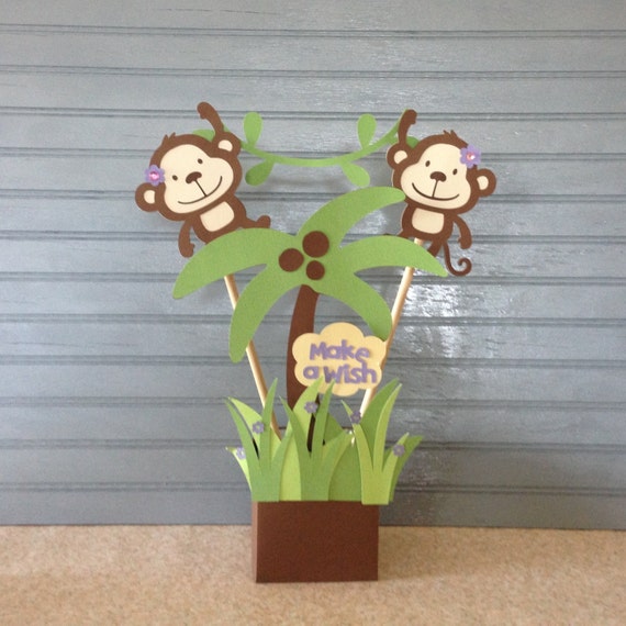 Items similar to Monkey Birthday Centerpiece on Etsy