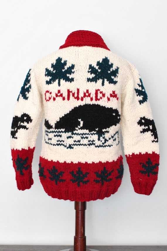 Men's Large Canada Sweater New Cardigan Jumper Mary Maxim