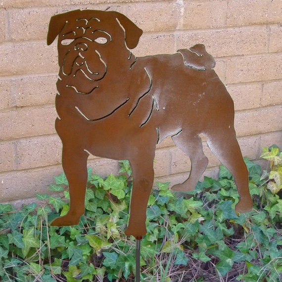pug garden ornaments pug garden stake pet memorial ornament steel yard pug garden ornaments pug garden stake pet memorial ornament steel yard