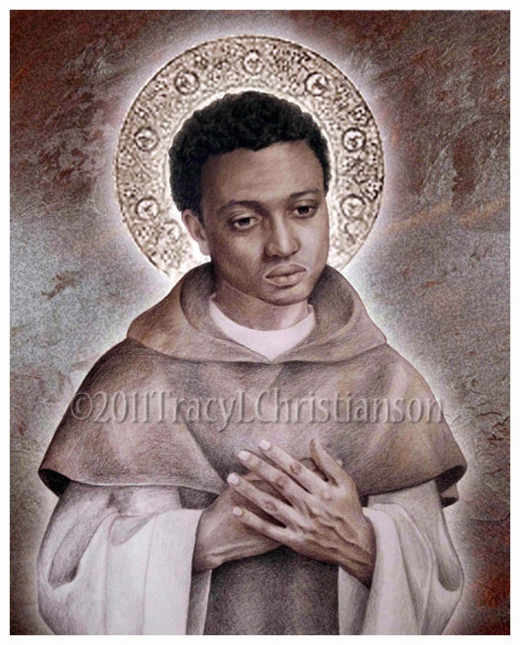 St. Martin de Porres Art Print Catholic Patron Saint 4137