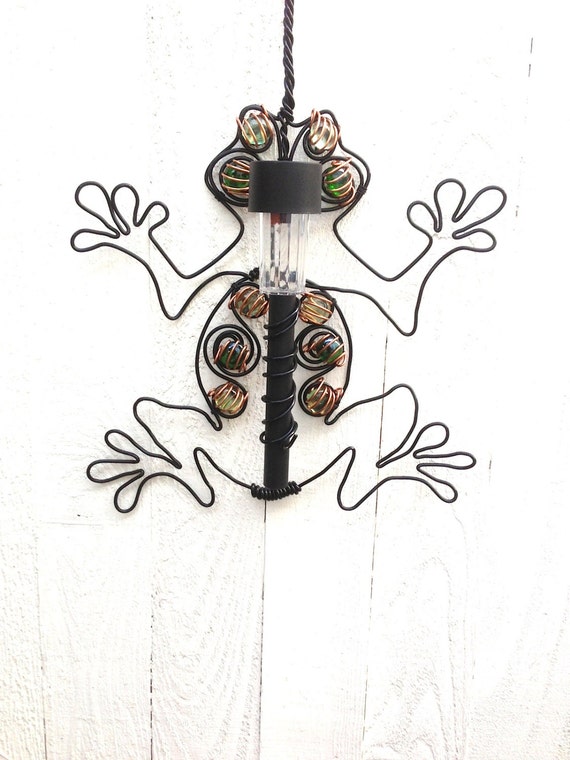 Frog Hanging Solar Light, Outdoor lighting, Patio Decoration